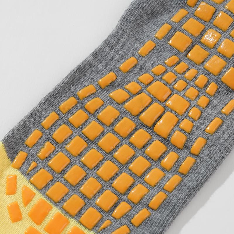 Adults Anti-slip Socks Trampoline Sock Cotton Breathable Elastic Outside Family Sports Yoga Socks Women Floor Socks