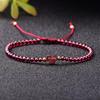 7A Natural Garnet Cinnabar Pi Xiu Women's Bracelet with Raw Ore Purple Gold Sand Elements