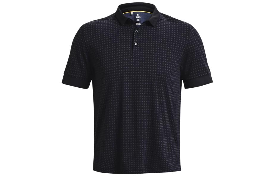Мужская футболка-поло Under Armour Черная Умеренная Прямой крой 1377406-001 M
