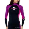Quick-Dry Long Sleeve SCUBA Swim Shirt: Snorkeling, Surfing, Jellyfish Protection, Elastic Fit, Sun-Protection.