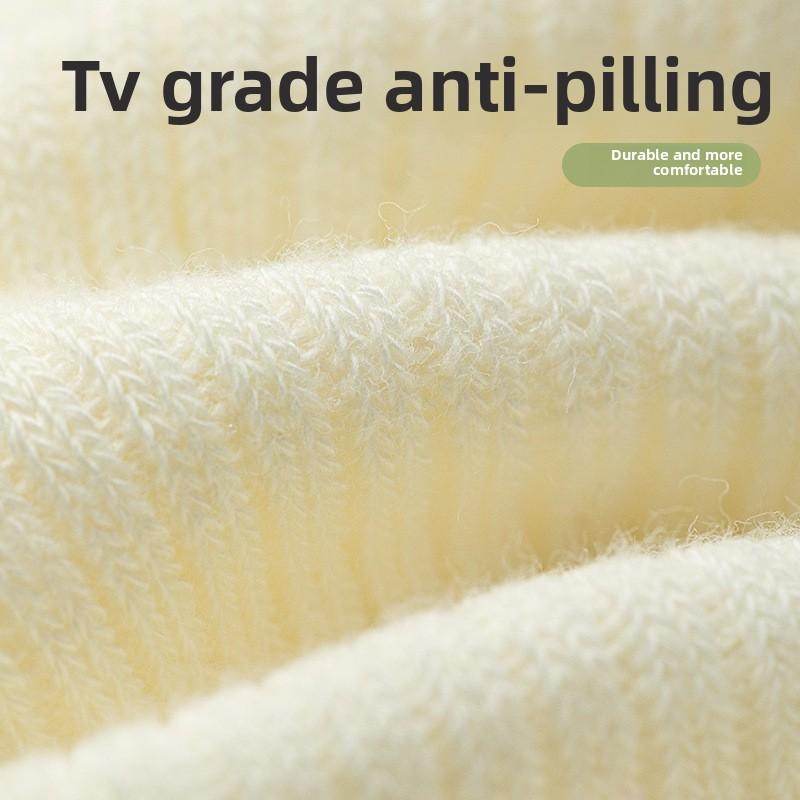 5 Pairs Socks Autumn Women's Cream Double Needle Thickened Pile Socks Bowknot Cloth Label Tide Socks