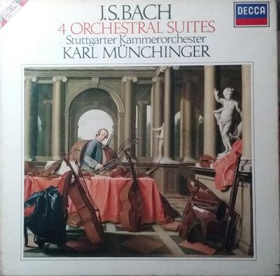 LP Record JOHANN SEBASTIAN BACH , STUTTGARTER - 4 Orchestral Suites 4145051 Decca 1986 Germany Classical Used