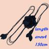Fashion Girls Big Flower Chiffon Dress Decorated Tassle Waist Rope Waistband Waist Chain Belts