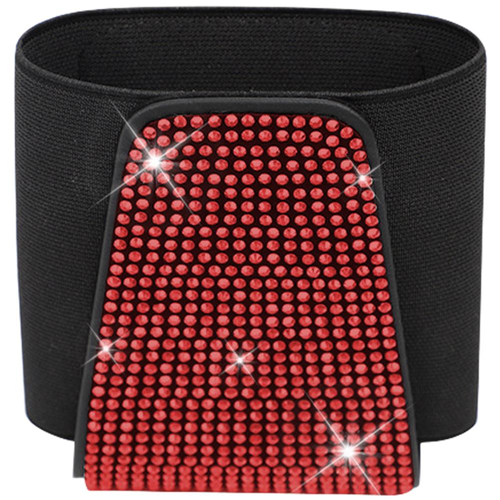 

Car Organizer Rhinestone Glasses Case Sunglasses Storage Bag червоний