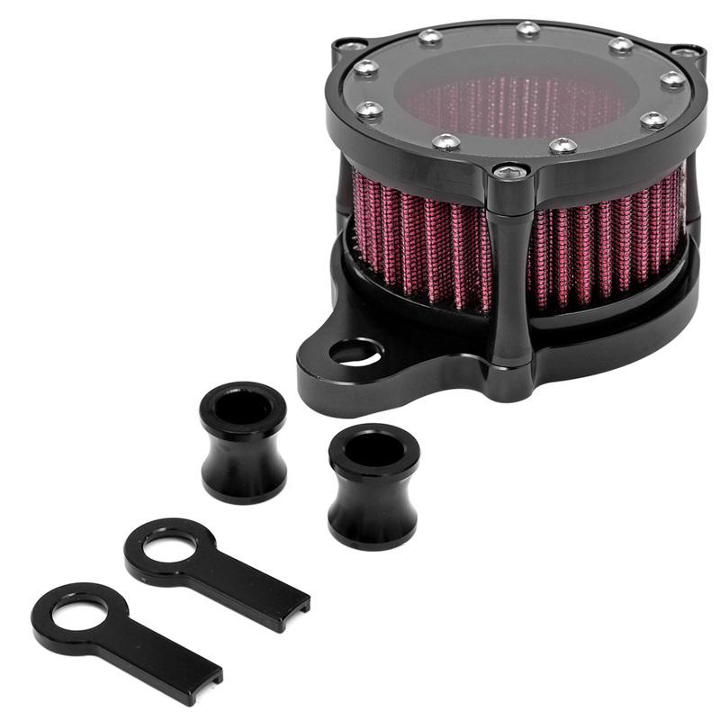 Motorcycle Black CNC Air Cleaner Intake System Filter Kit For Harley Sportster Iron XL 883 1200 72 48 1988-2022