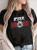 Women'S Spider Mom T-Shirt, Casual Short Sleeve Top with Striking Graphic Design, Ideal for Home, Dining, Or Outdoor Activities