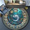 Underwater Adventure Icons Round Area Rug Under Office Chairs Bedroom Living Room Home Decor