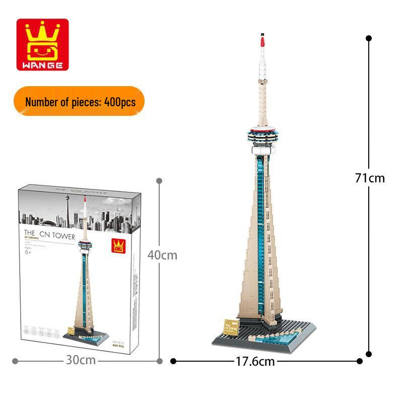 Wange Building Blocks: World Famous Architecture Landmarks Street View Educational Toys