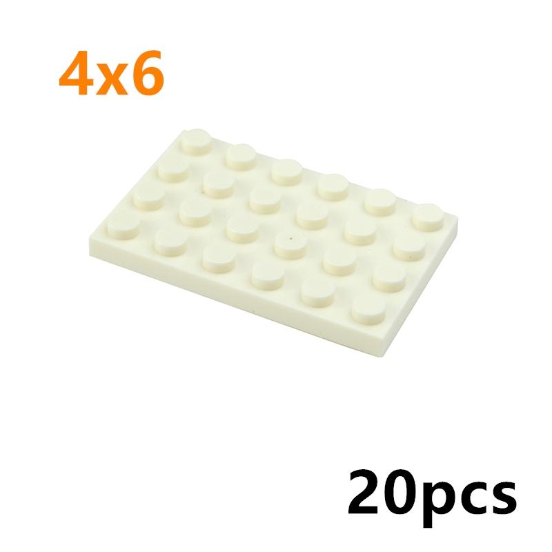20pcs Compatible Assembles Particles 3032 4x6 Base Board Building Blocks Thin Figures Bricks Parts DIY Educational Tech Toys