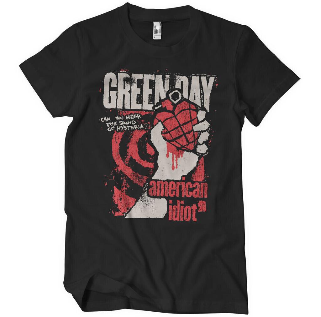 Licence Officielle Green Day Américain Idiot Spirale Bras T-Shirt