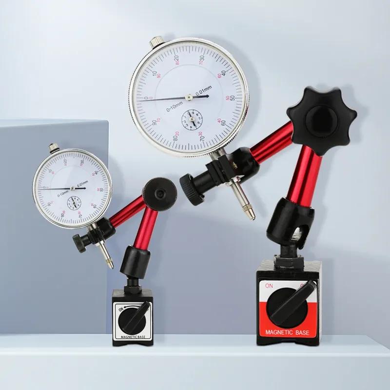 Dial Indicator Magnetic Comparator Dial Gauge Magnetic Stand Base Micrometer Measuring Hour Type Indicator Measurement Tools