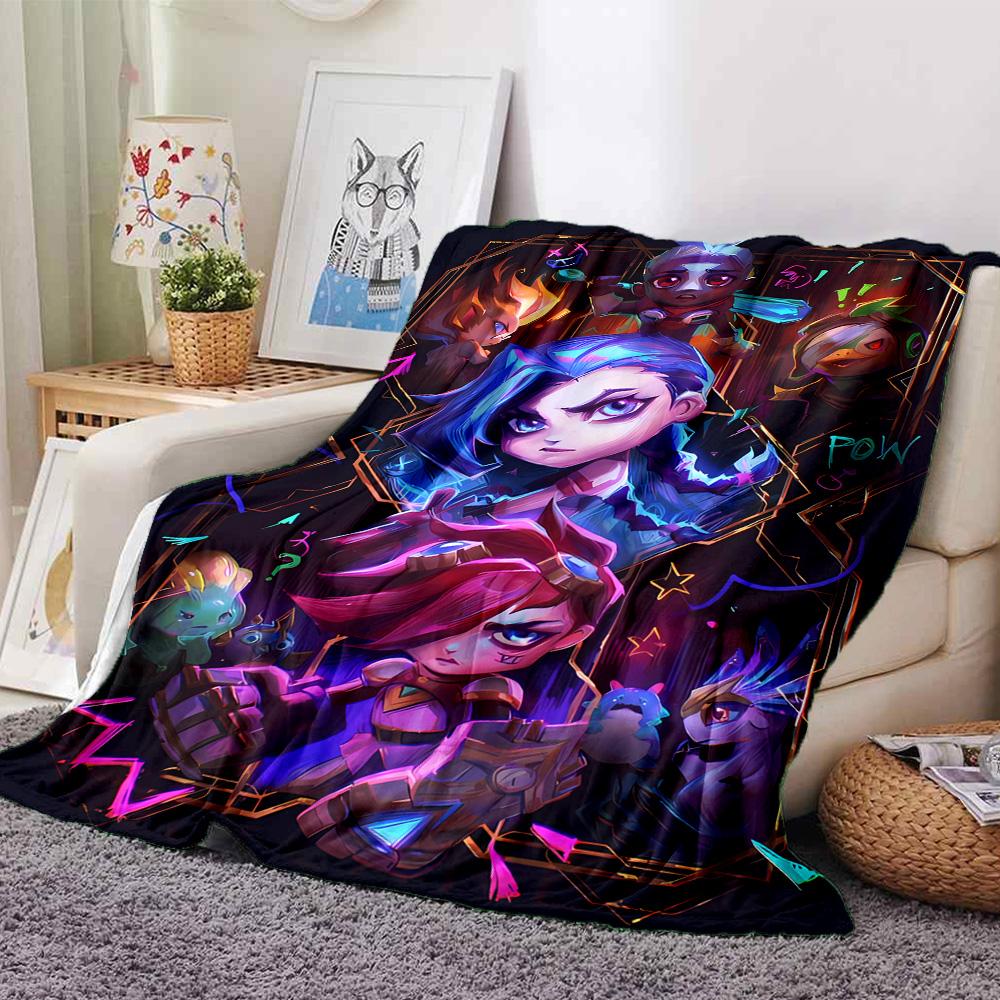 1pc Blanket - League of Legends Print Design,Lightweight Blanket for Sofa,Bed- Soft &Warm,Gift for All Seasons