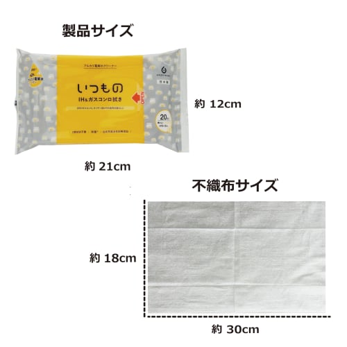 [36-Pack] Hattori Paper Cleaning Wet Wipes for IH and Gas Stoves, 20 Sheets per Pack (3 Packs x 12 Packs), Alkaline Electrolyzed Water, Made in Japan,