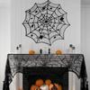Halloween Tablecloth and Light Covers Set For Dining Table Mantels Holiday Decorations Washable Table Runner Lampshade