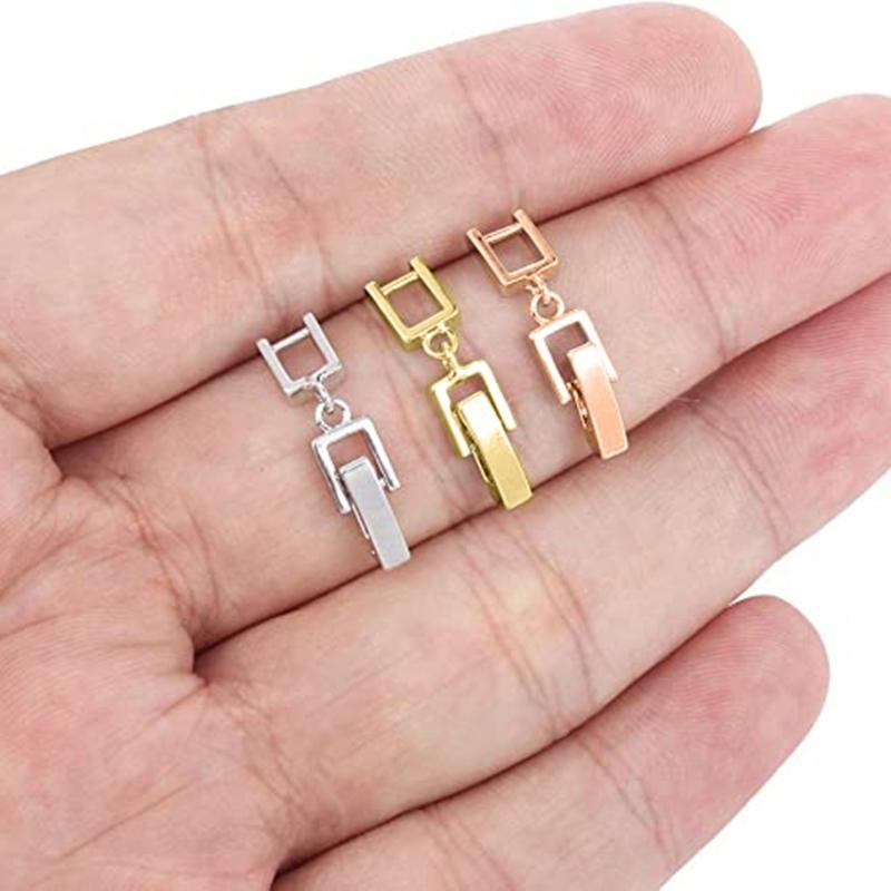5Pieces Foldover Extension Jewelry Clasp Necklace Bracelet Extenders Craft Jewelry Making Supplies Easy To Use