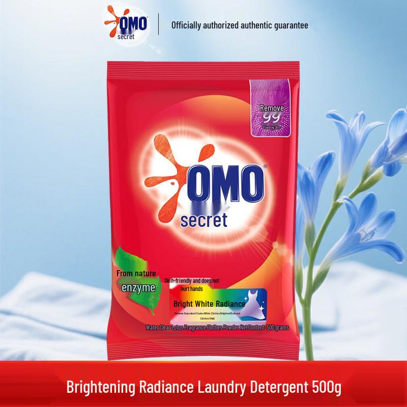 Omo 500g Phosphate-Free Deep Clean Natural Enzyme Laundry Detergent – Authentic Product
