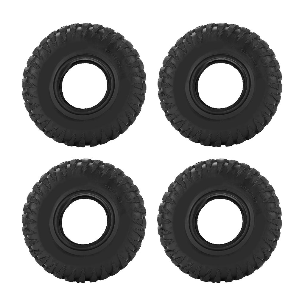 4Pcs Rubber Tires Strong Grip Non Slip Durable Easily Install Replacement Tire for SCX10 for SCX10III