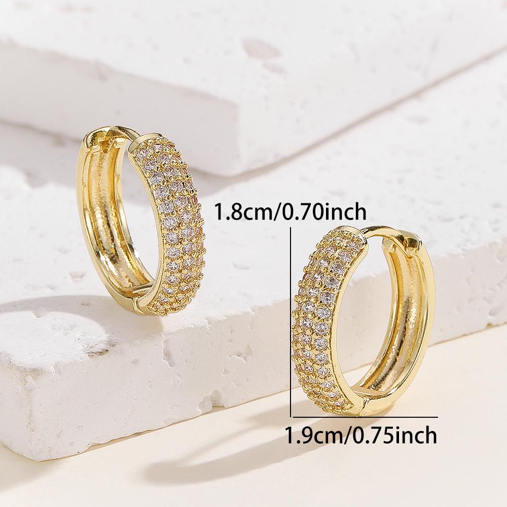 14K Gold Plated Zircon Ear Cuffs for Women - Elegant and Fashionable