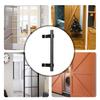 Home Door Handle Household Black Barn Sliding Pull Old Vintage Hardware 19.5cm Knobs Security Safety Practical