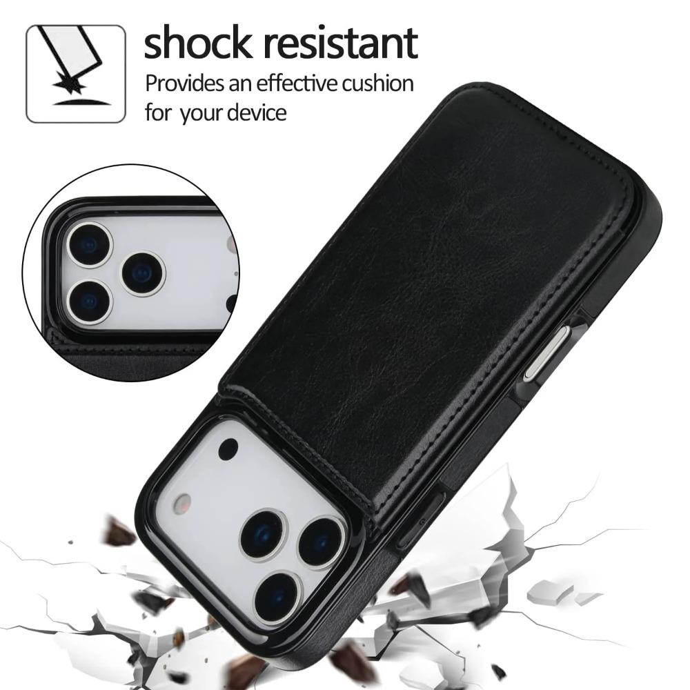 High Business Sle Leather Wallet Phone Case for IPhone 17 Pro Max 17Air with Kickstand Card Slots Shockproof Protection Cover