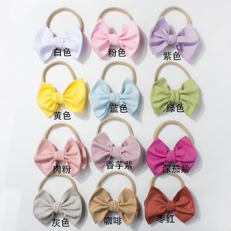 Summer New Baby Bow Headband Hair Accessories Children's Soft and Comfortable Double-layer Infant Headband