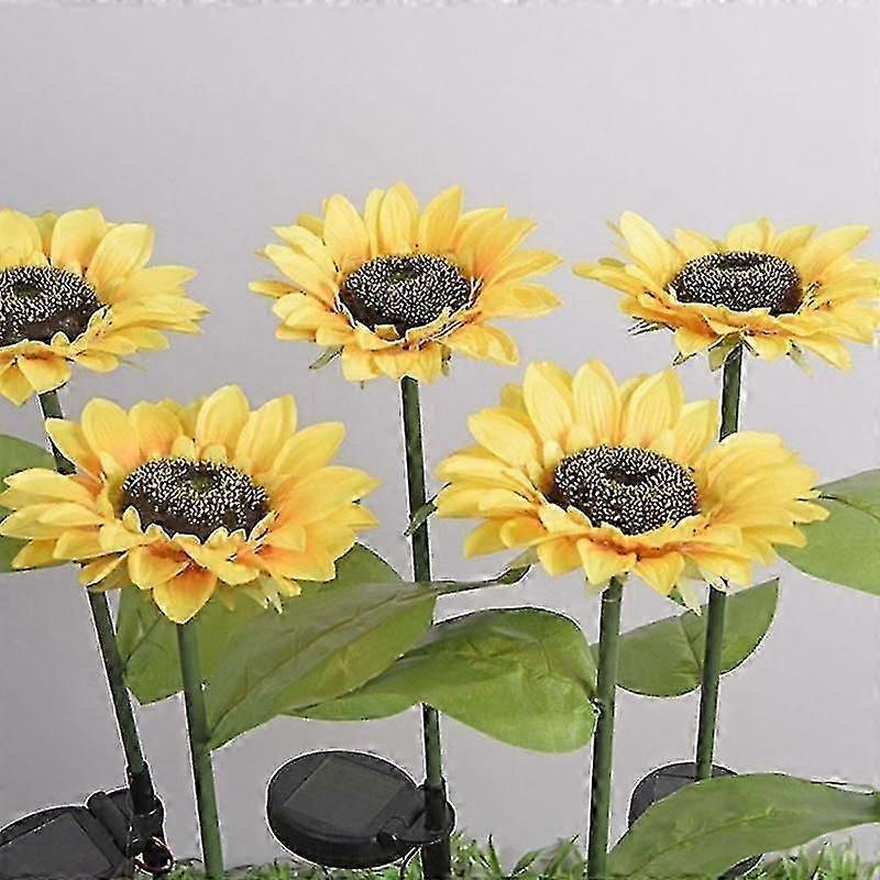 Led Solar Sunflower Flower Light Outdoor Waterproof Garden Decoration Light for Garden Lawn Decorat