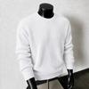 Maglione da uomo vintage casual a vestibilità larga con scollo rotondo in maglia