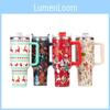 Premium 40oz Handled Car Cup With Innovative 5d Christmas Design Durable 304 Stainless Steel Insulated Beverage Holder