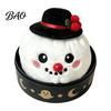 Dumpling Sensory Toy with Steamer Christmas Plush Stress Relief Toy, Santa Claus Snowman Reindeer Themed Fidget Toys Steamed Bun Squeeze Relaxation