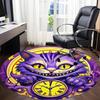 1pc Cat Clock Office Round Area Rug,  Mat Suitable For Office, Under Office Chairs Bedroom Living Room Home Decor, Room Deco