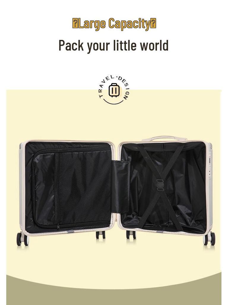 New Women's 18-20 Inch Carry-On Suitcase with Combination Lock