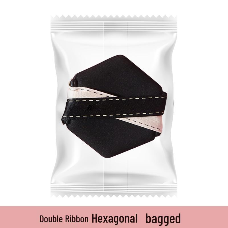 Findskin Double-Sided Puff: Non-Absorbent, Non-Caking, Easy Application, Wet/Dry Use, Cushioned Softness, Adherent.