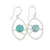 Natural Amazonite Gemstone 925 Sterling Silver Jewelry Handmade Earrings 2.00" EE-52-22
