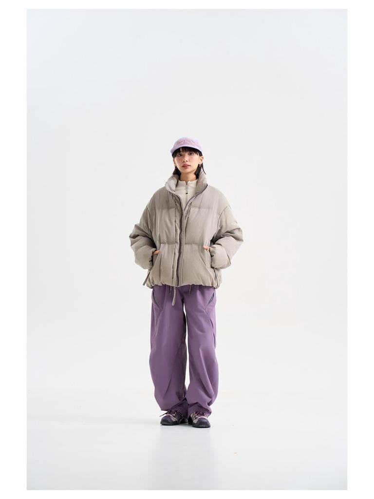 BLACKARMADA Unisex Winter Camping Stand-Up Collar White Duck Down Jacket MY6818