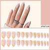 European & American Ballet-Coffin Fake Nails with Manicure Nail Art Stickers