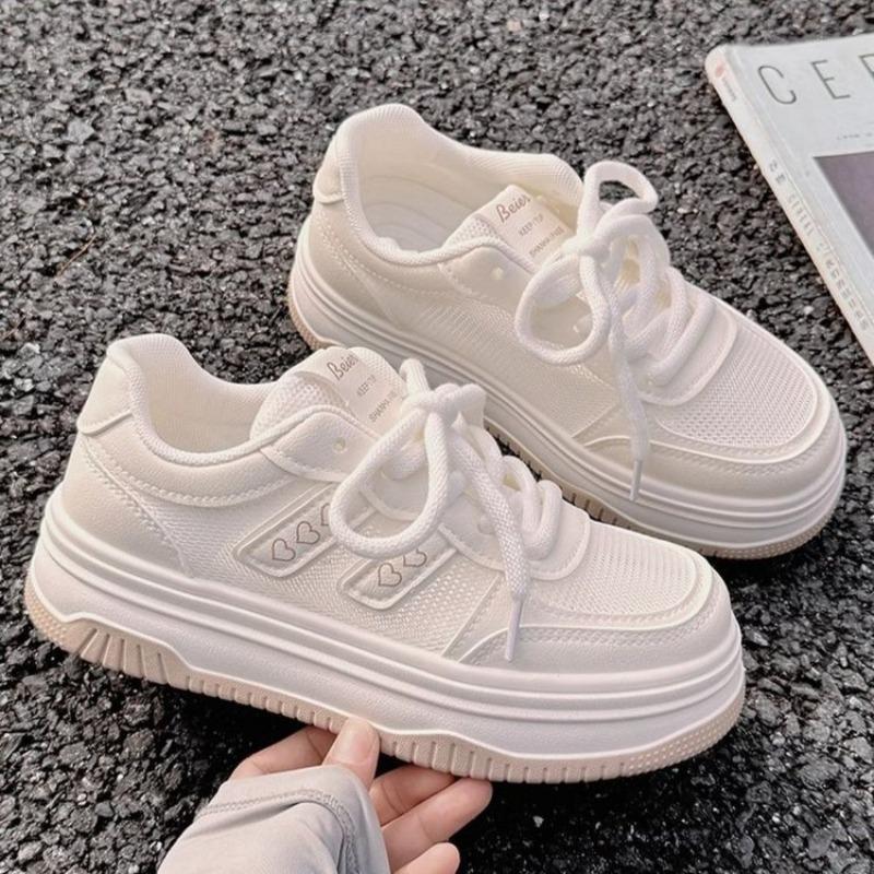 Fashion Fashion Women's Sneakers Lace Up Womens Casual Shoes Mesh Breathable Platform Shoes Autumn 2025 New Women Shoes Non Slip Tenis