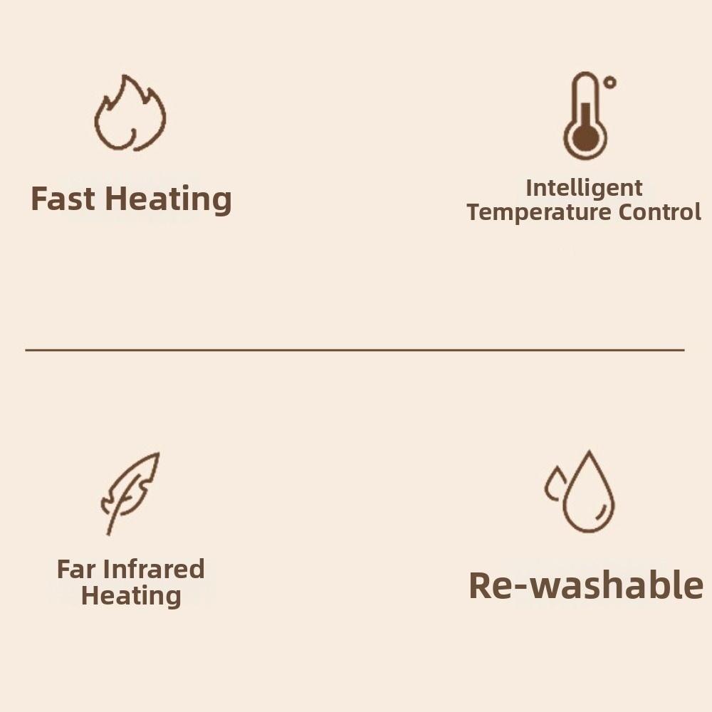 3 Temperature Adjustable Electric Heating Scarf Cold-Proof Neck Wrap Warmer Skiing