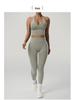 Women's High-Impact Seamless Halter Neck Sports Bra