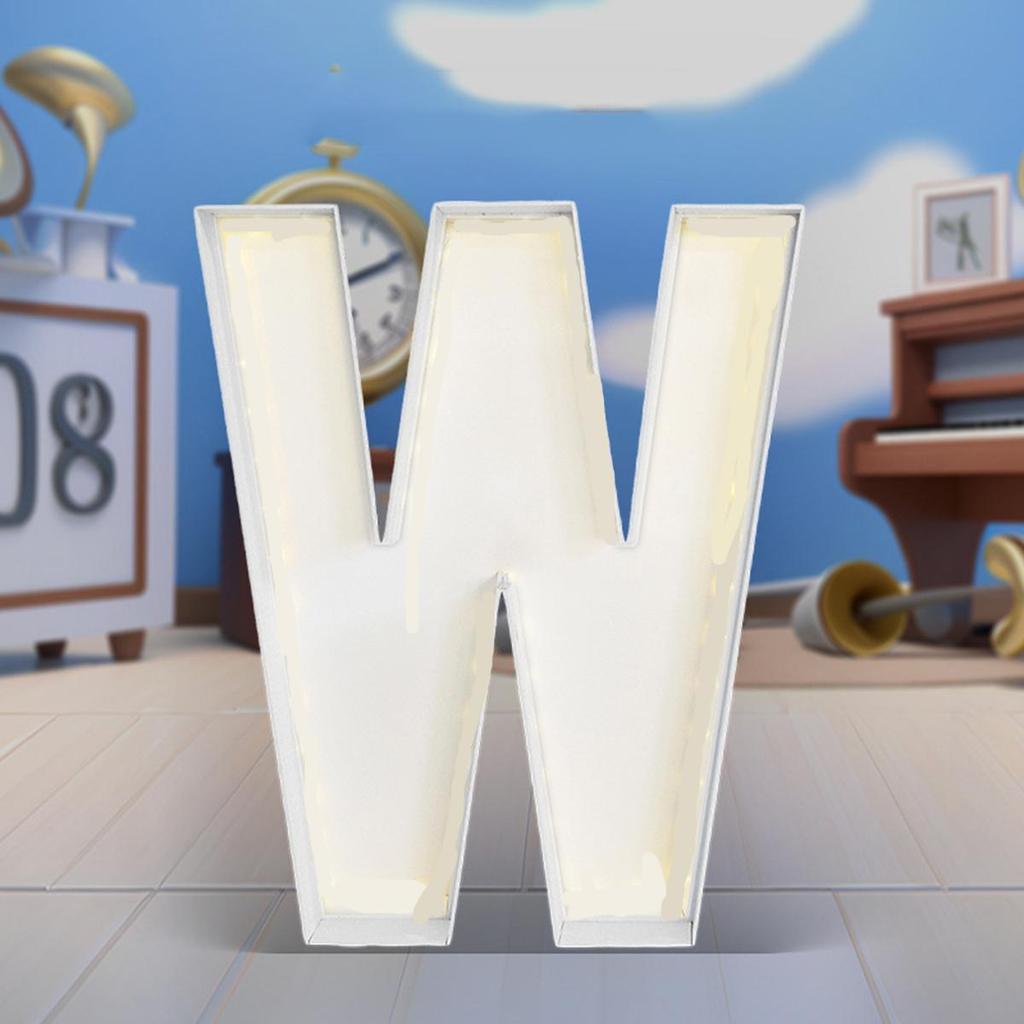 1Pc 64cm Mosaic Balloon Frame Letters Big Marquee Light Up Letters DIY Kit for Birthday Party Wedding Backdrop Decor Letter A-Z Pre-Cut Foam Board