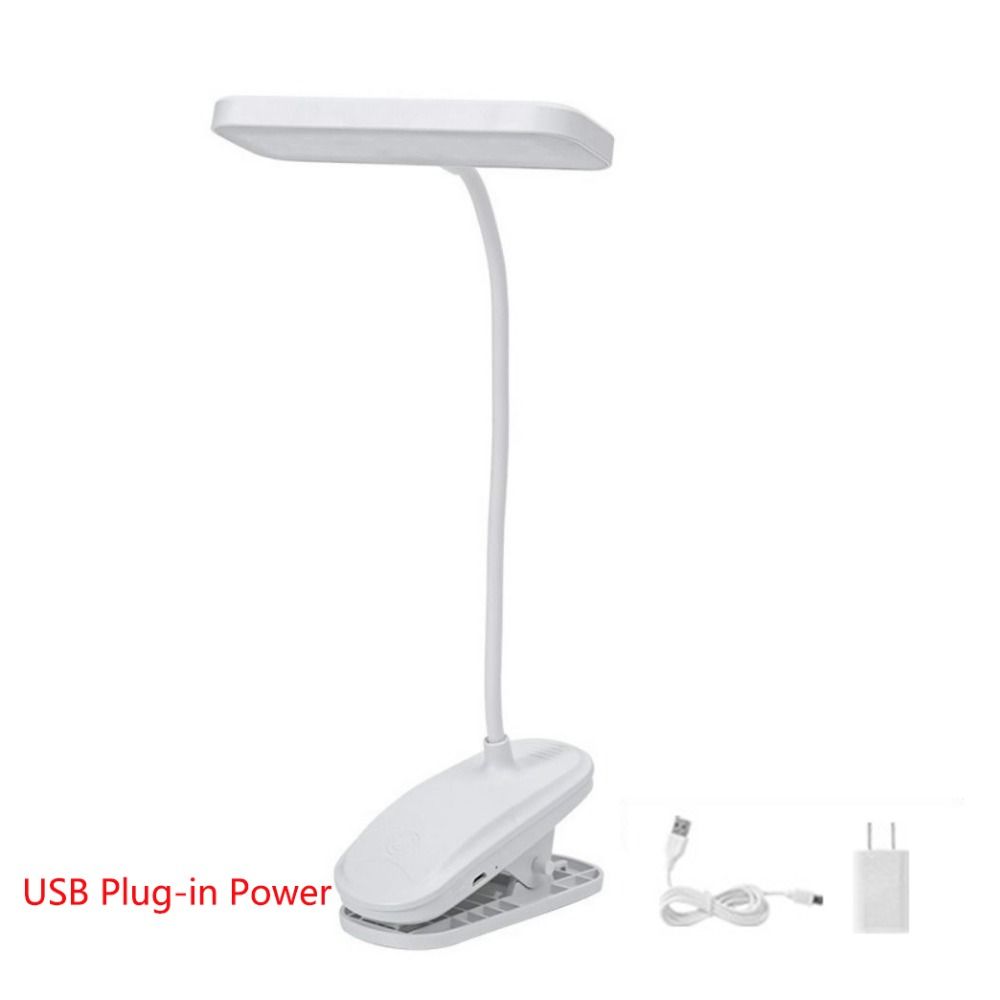 360° Dimming Study Reading For Desk Bedroom With Clip Night Light Table Lamp LED Lamp Reading Light