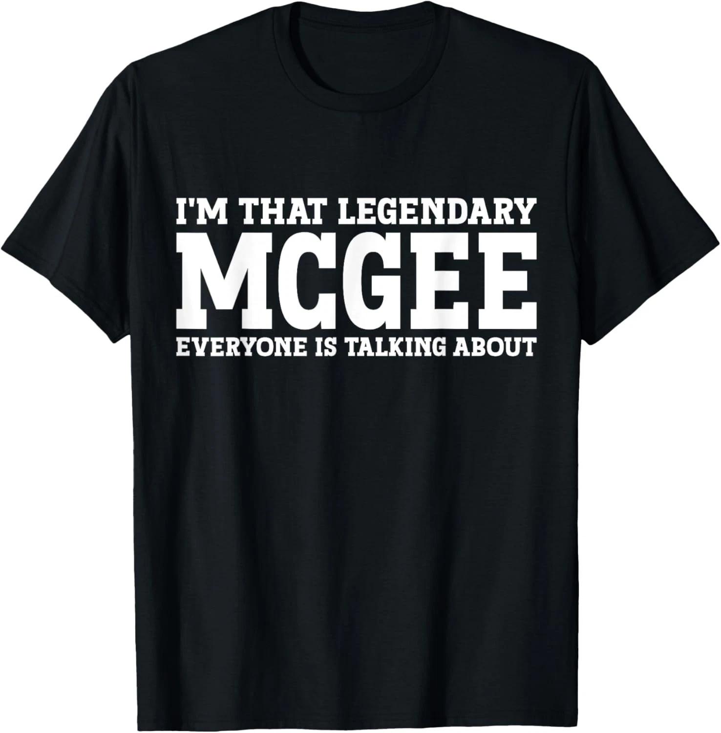 

Mcgee Surname Funny Team Family Last Name Mcgee T-Shirt S