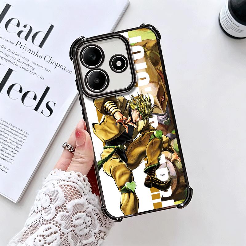JoJo Adventure Anime Desgin Soft Phone Case For Xiaomi Redmi Note 14 15 Pro Plus 13 12 11S 11T 5G 10 9S 9 Plating Anti-Fall Fund