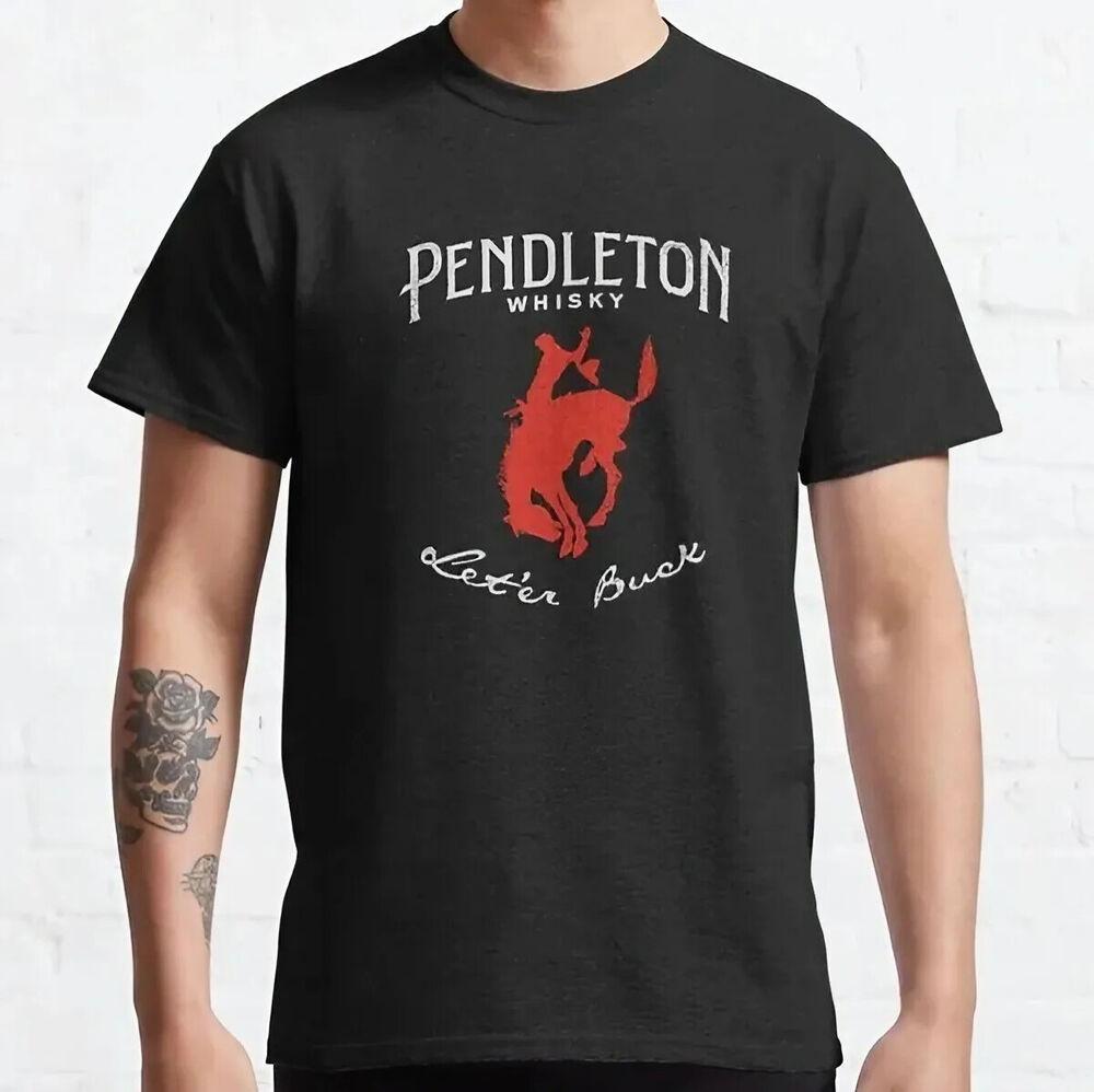 Pendleton Whisky Leter Buck Животное Унисекс Футболка Унисекс Футболка XXXXL