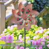 Outdoor Metal Windmill Ornament for Garden and Courtyard Decor
