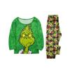 Christmas Print Cute Family Set Pajamas, Home Clothes, Family Set Long Sleeve Top Pants Set