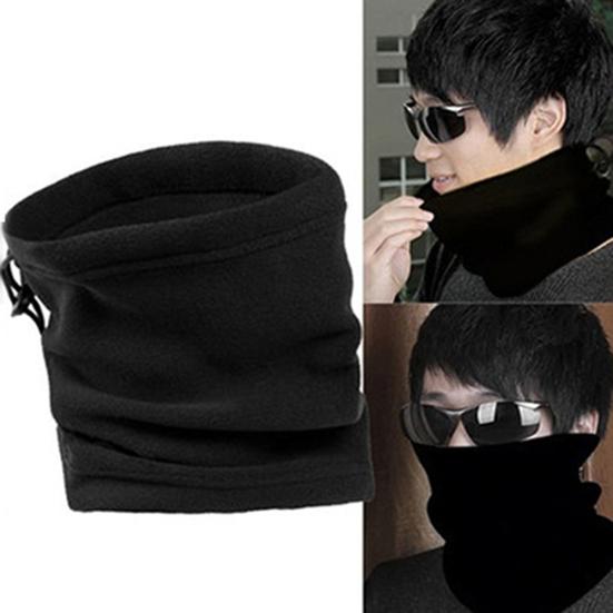 Unisex Polar Fleece Neck Warmer Thermal Snood Scarf Hat Ski Snowboarding Wear