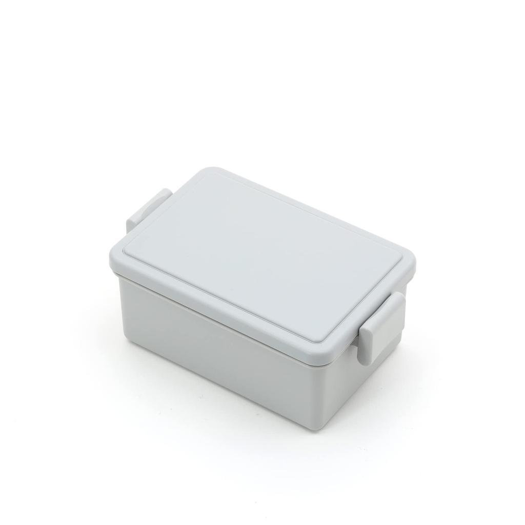 Miyoshi Seisakujyo GEL-COOL Square Integrated Ice Pack Square Lunch Box M Bento Box Oyster Gray 15 X 9.4 X 6 Cm 400ml 1 Tier Lunch Box for Women and