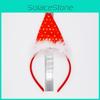 Cute Christmas Hairband Beautiful Red Santa Hat Headpiece Suitable For All Genders Made Of Soft Fabric