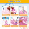 Paint Brush Cleaner Tool with Tray,Upgraded 4-in-1 Painting Supplies with ,Brush HolderandBrush Holder with