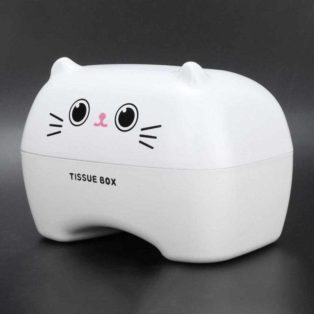 Tissue Box Cute Cartoon Multifunction Napkin Pumping Box Toilet Paper Holder Storage(Blue )